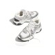 CHANEL leather logo Silver Horn King Low Top living casual shoes women's white silver