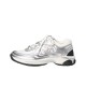 CHANEL leather logo Silver Horn King Low Top living casual shoes women's white silver