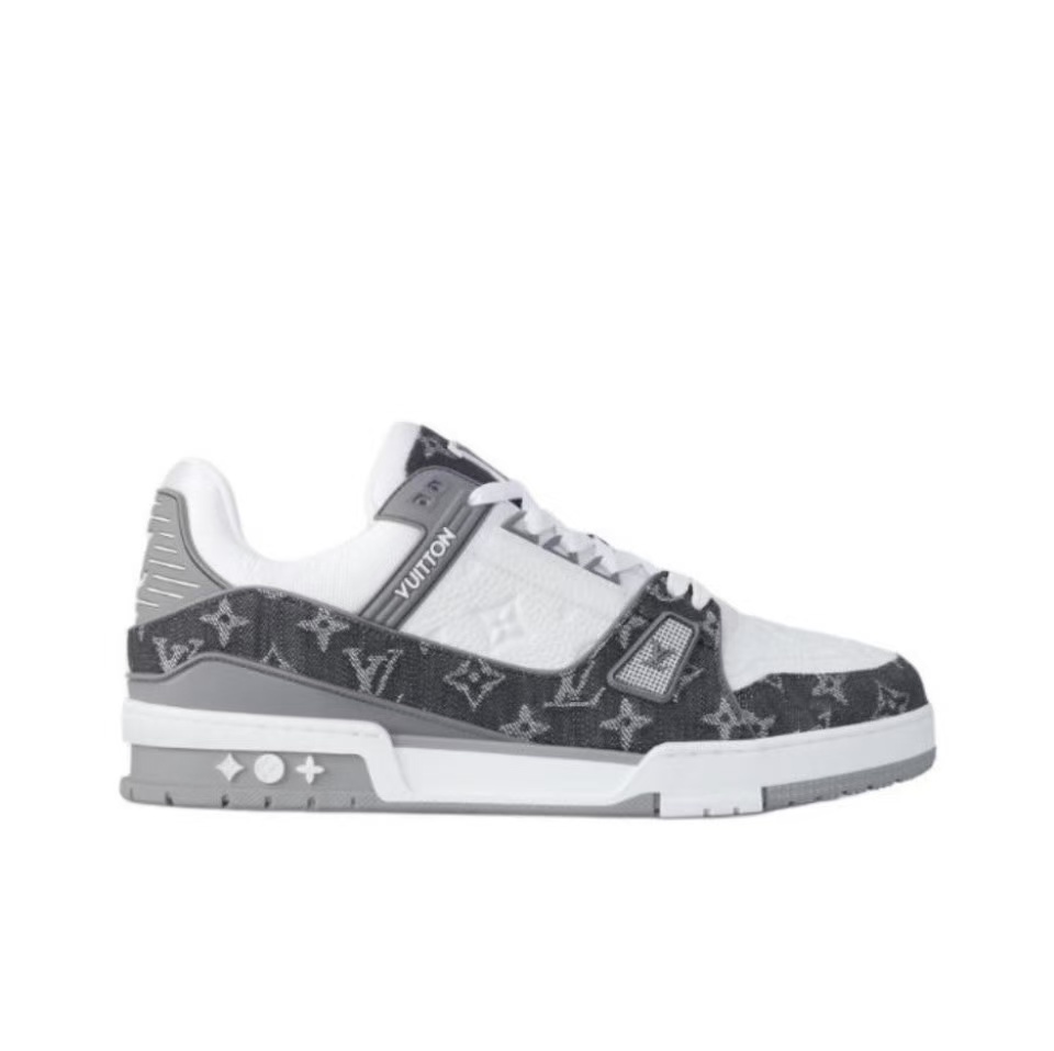 LOUIS VUITTON Trainer Gray and White