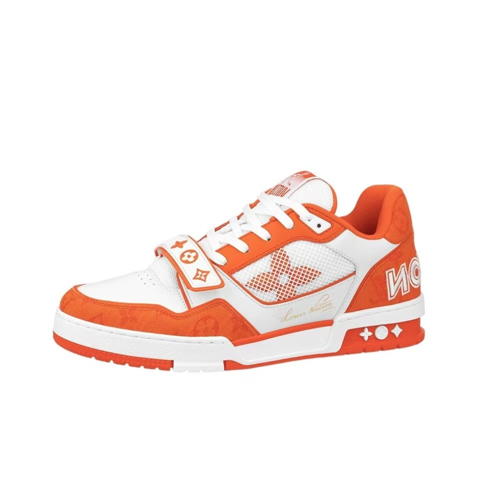 LOUIS VUITTON Trainer Orange and White