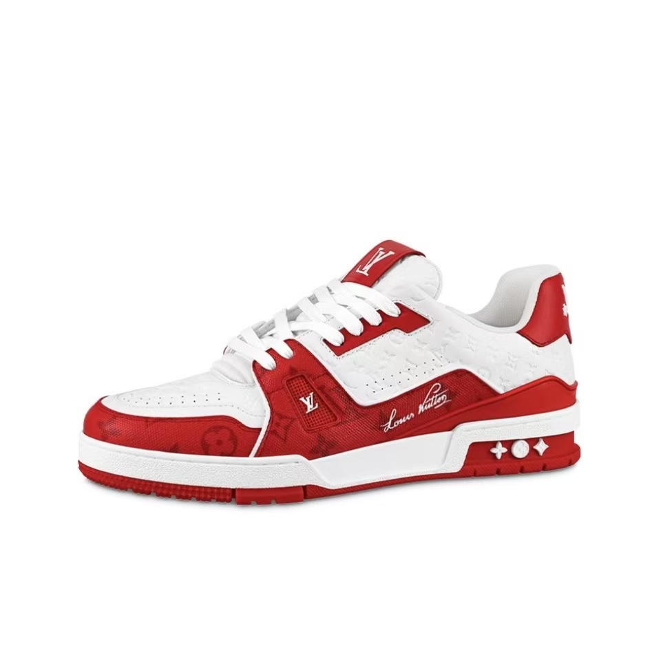 LOUIS VUITTON Trainer Red and White